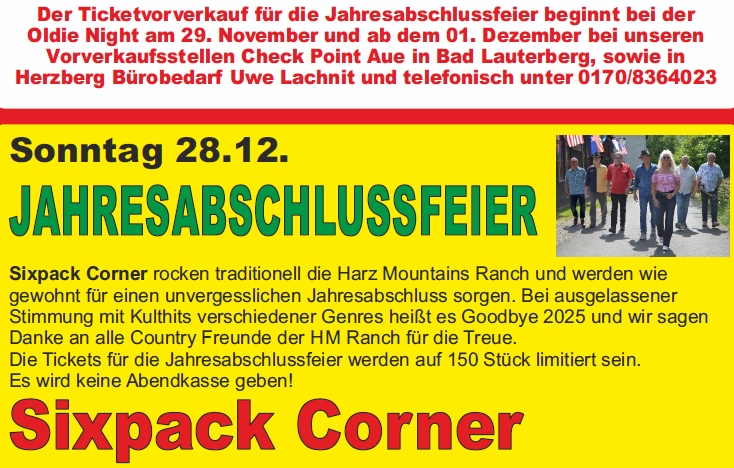28.12.24 Jahresabschlussfeier Sixpack Corner